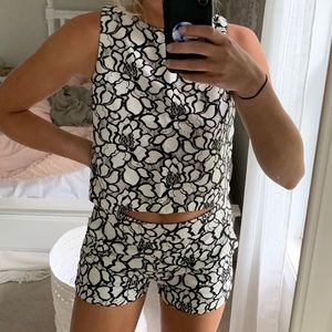 Express Black and White Two Piece Set